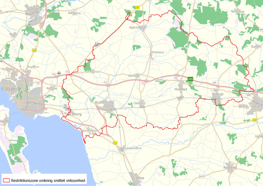 Restriktionszone Holsted