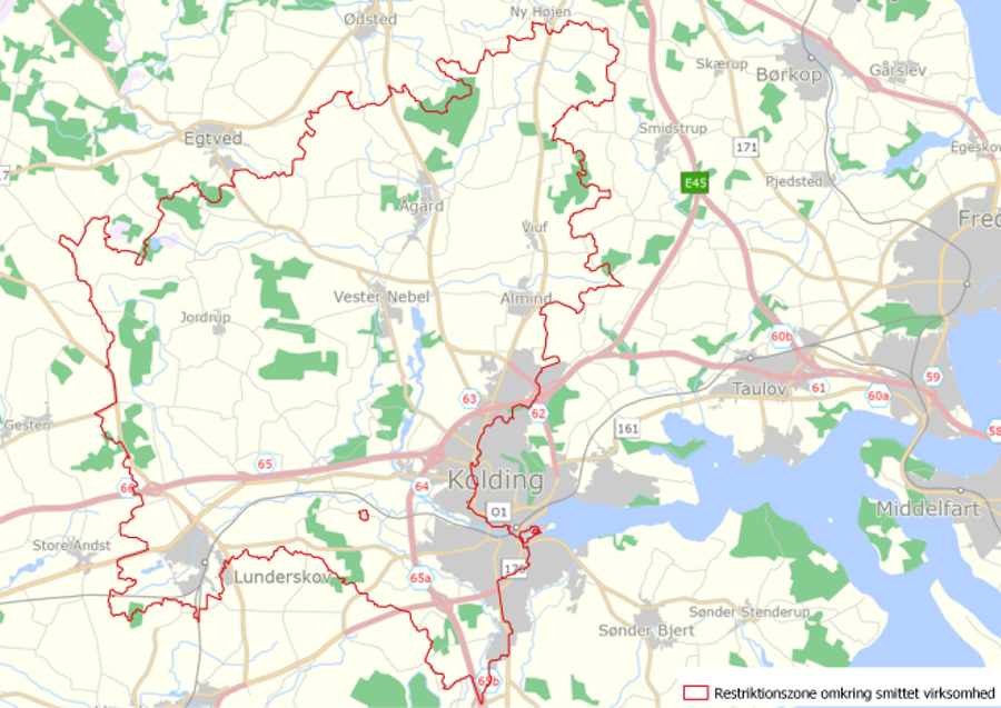 Restriktionszone Kolding Aa