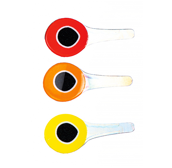 Grej 0009 Pro 3D Tabbed Eyes Silver